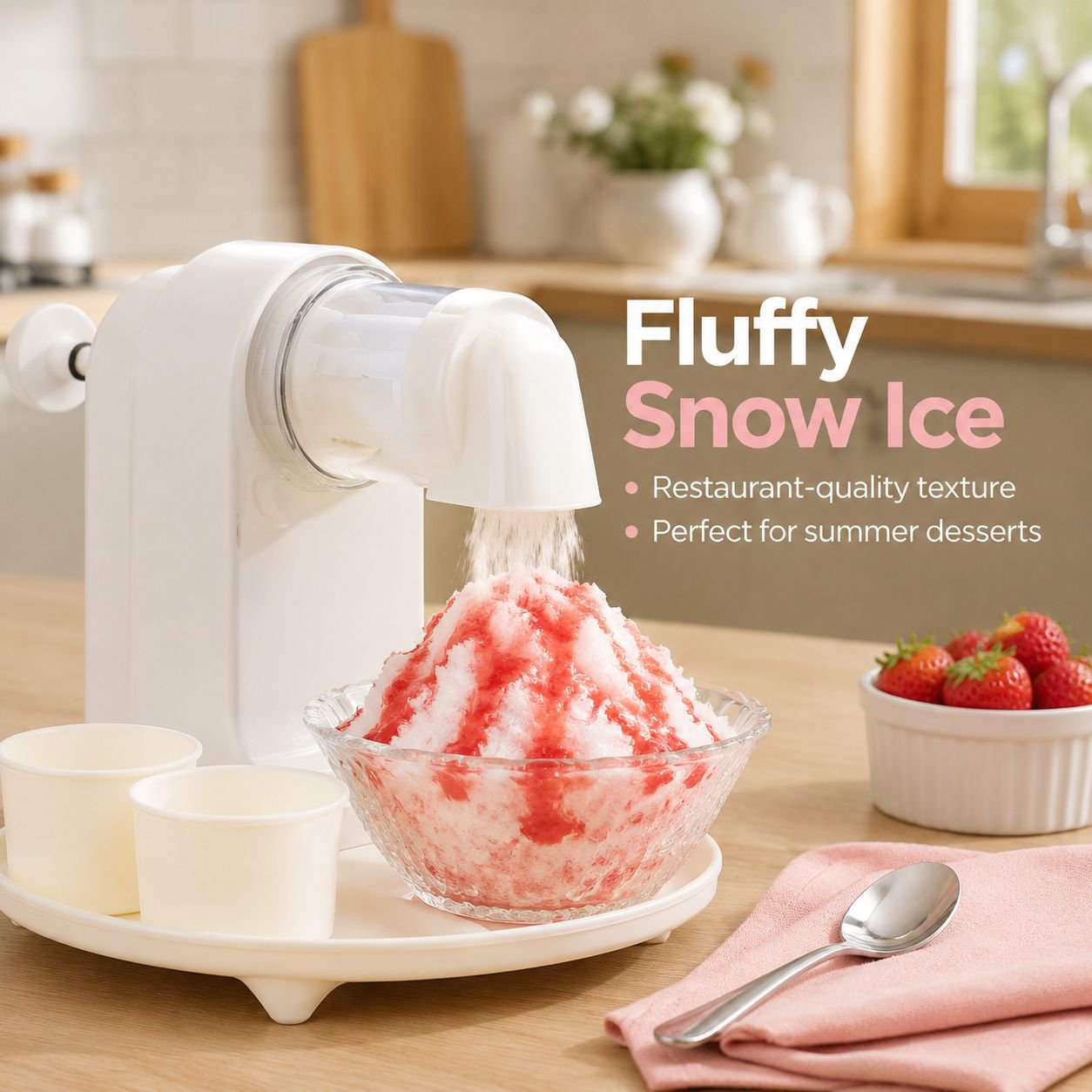 Automatic wireless ice shaver