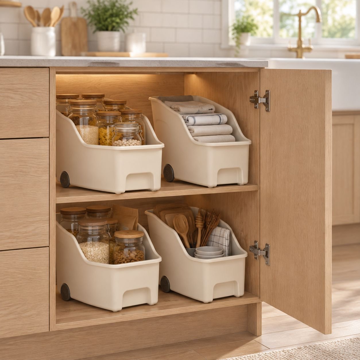 Wheeled Kitchen Storage Box