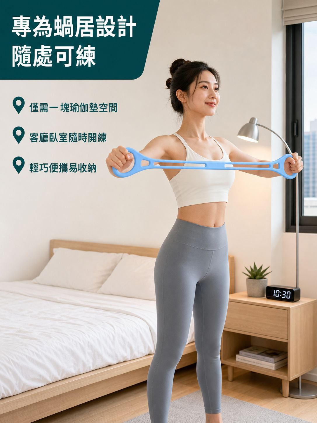 健身肩背拉伸彈力帶