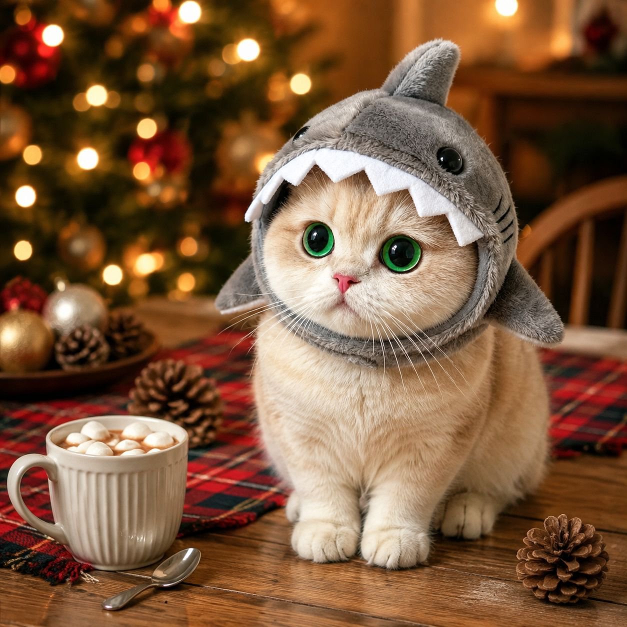 Pet headband, cat and shark, winter warm plush puppy hat, cute cartoon headband