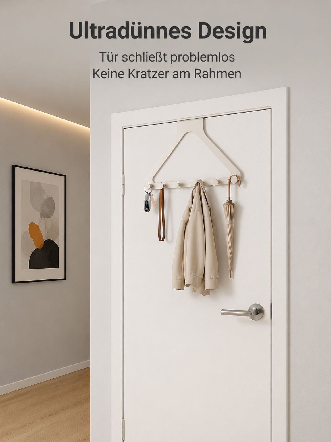 Vielseitiger Garderobenhaken für Badezimmer und Schlafzimmer