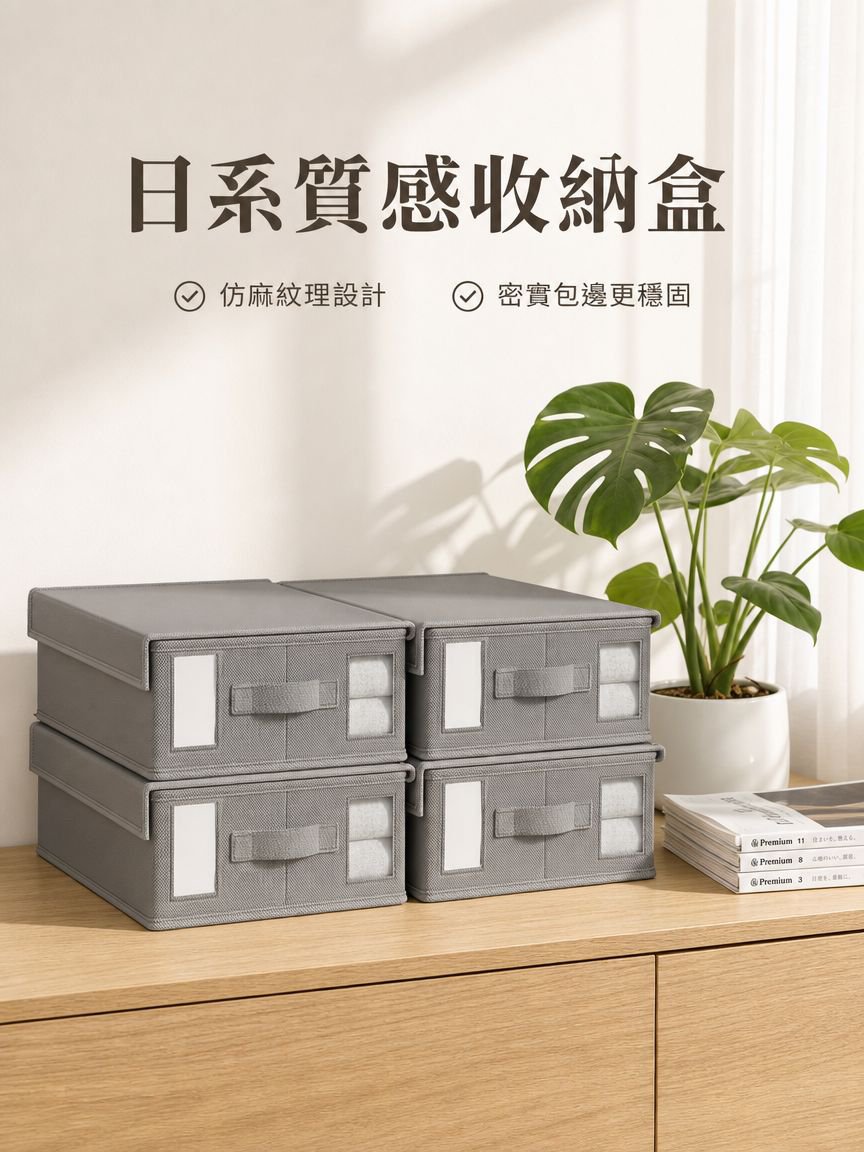 四件套無紡布整理盒