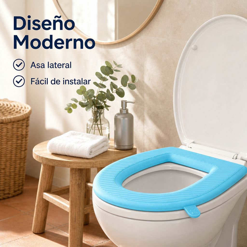 Cubierta de inodoro impermeable de silicona para uso doméstico, universal para todas las estaciones