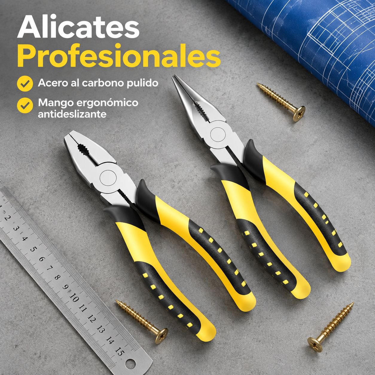 Alicates de 6 pulgadas de grado industrial
