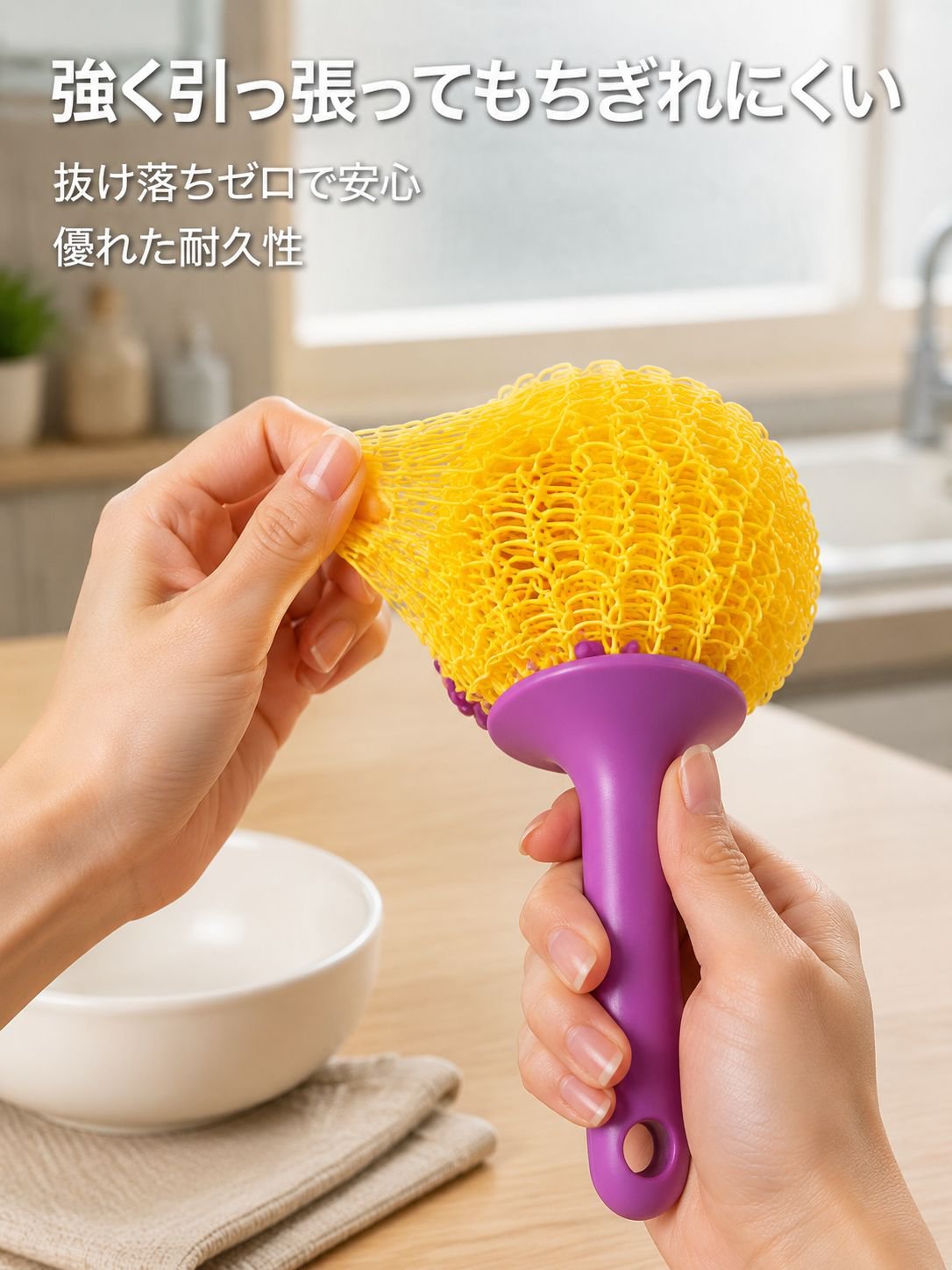 かわいいナノほつれないスチールたわし キッチン用鍋洗いクリーニングボール