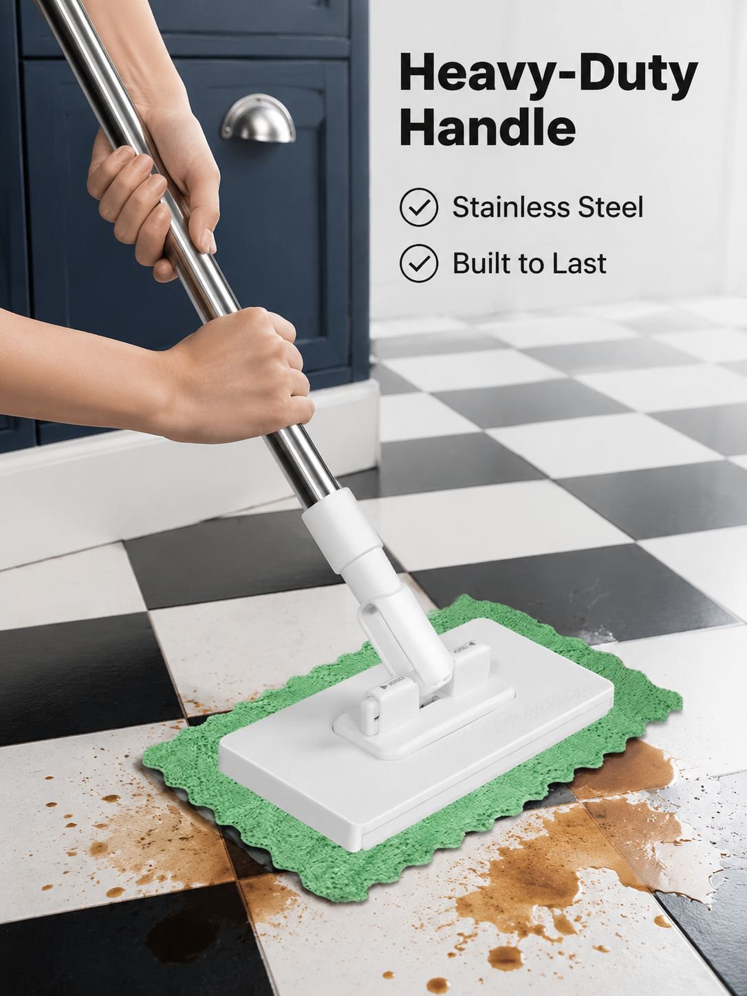 Automatic Spin Mop with Face Towel Holder