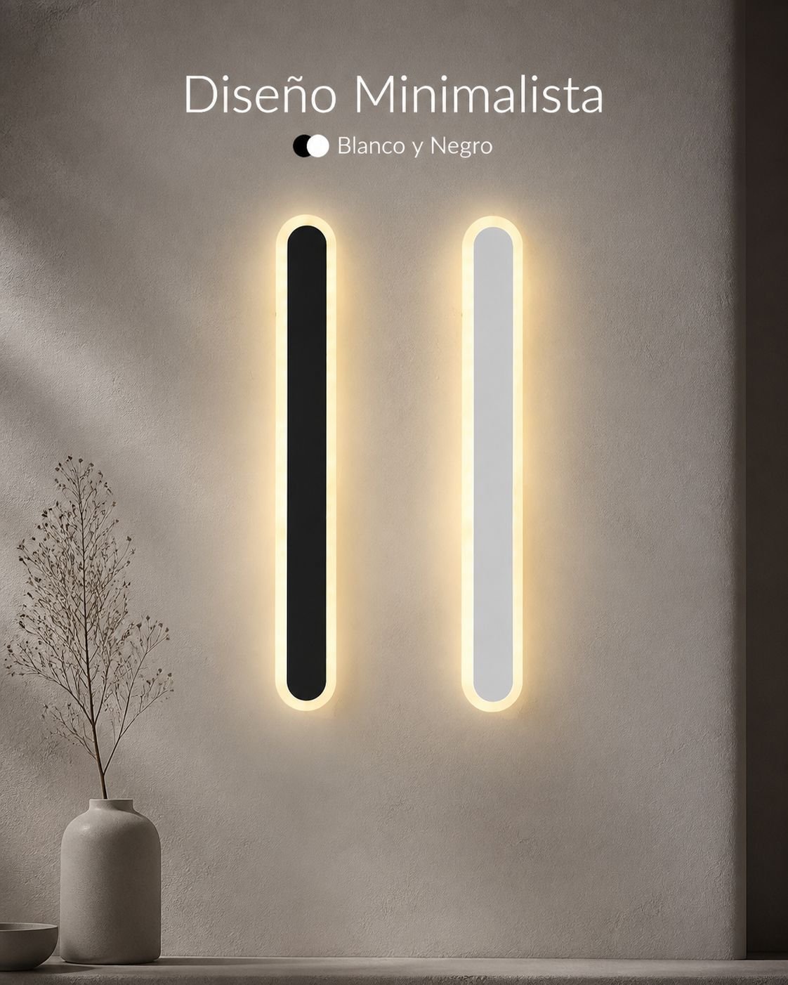 Luz de pared estilo escandinavo