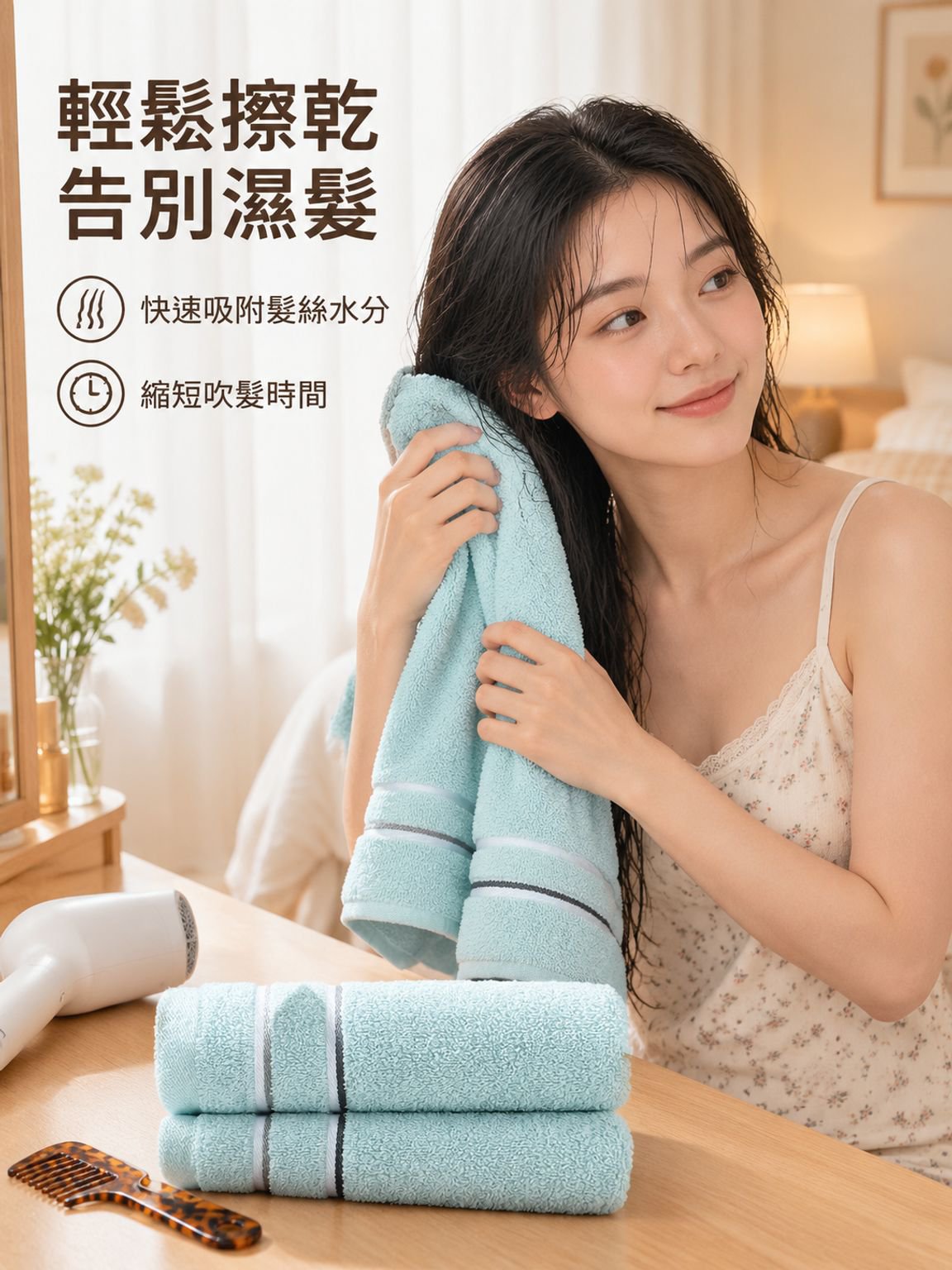 柔軟吸水家用純棉毛巾