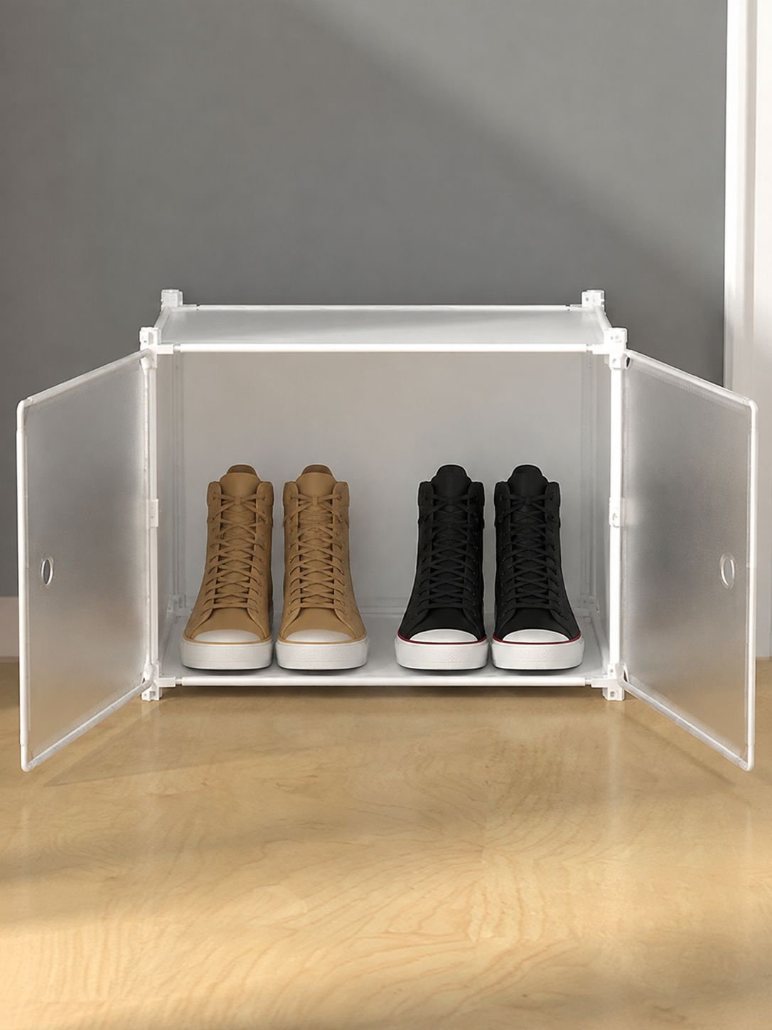 Estantería de zapatos plegable y fácil de montar