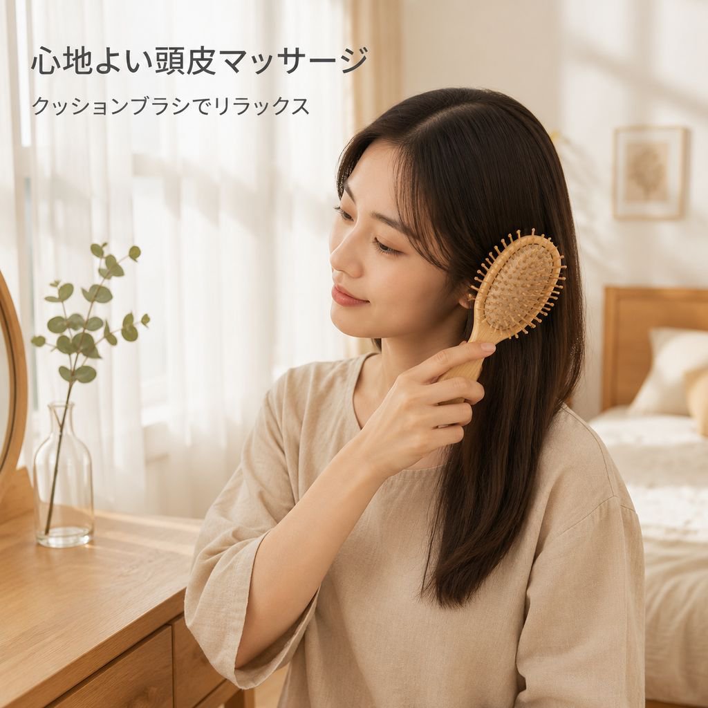 竹製のヘアコーム
