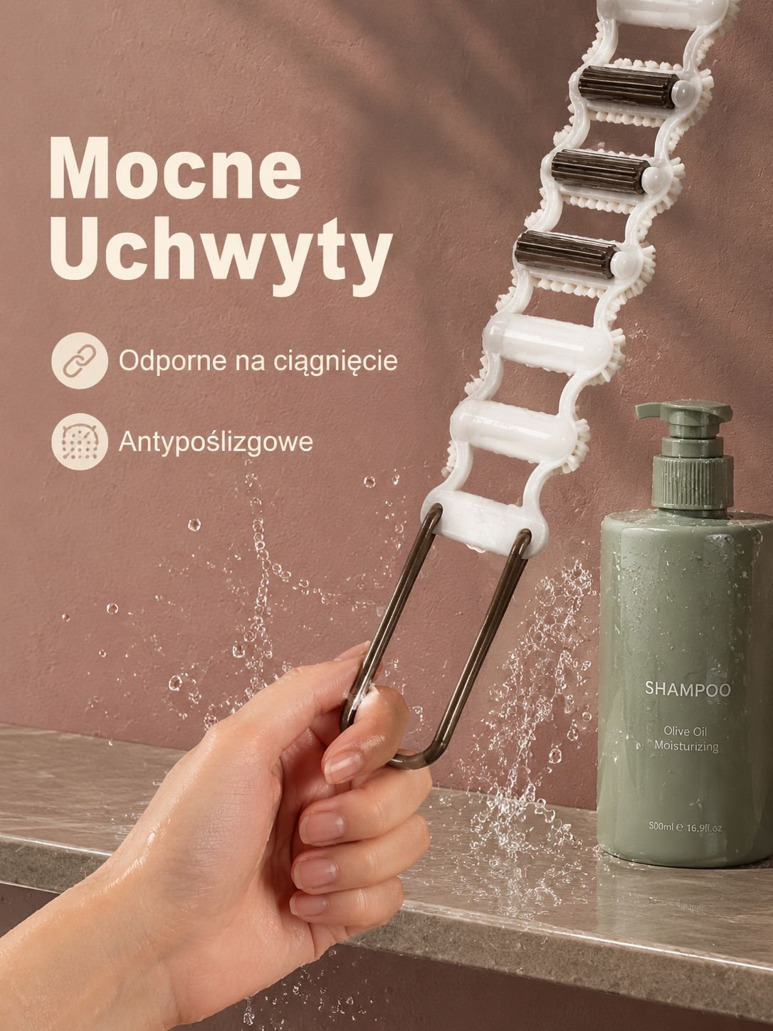 Dwufunkcyjna rolka do mycia pleców