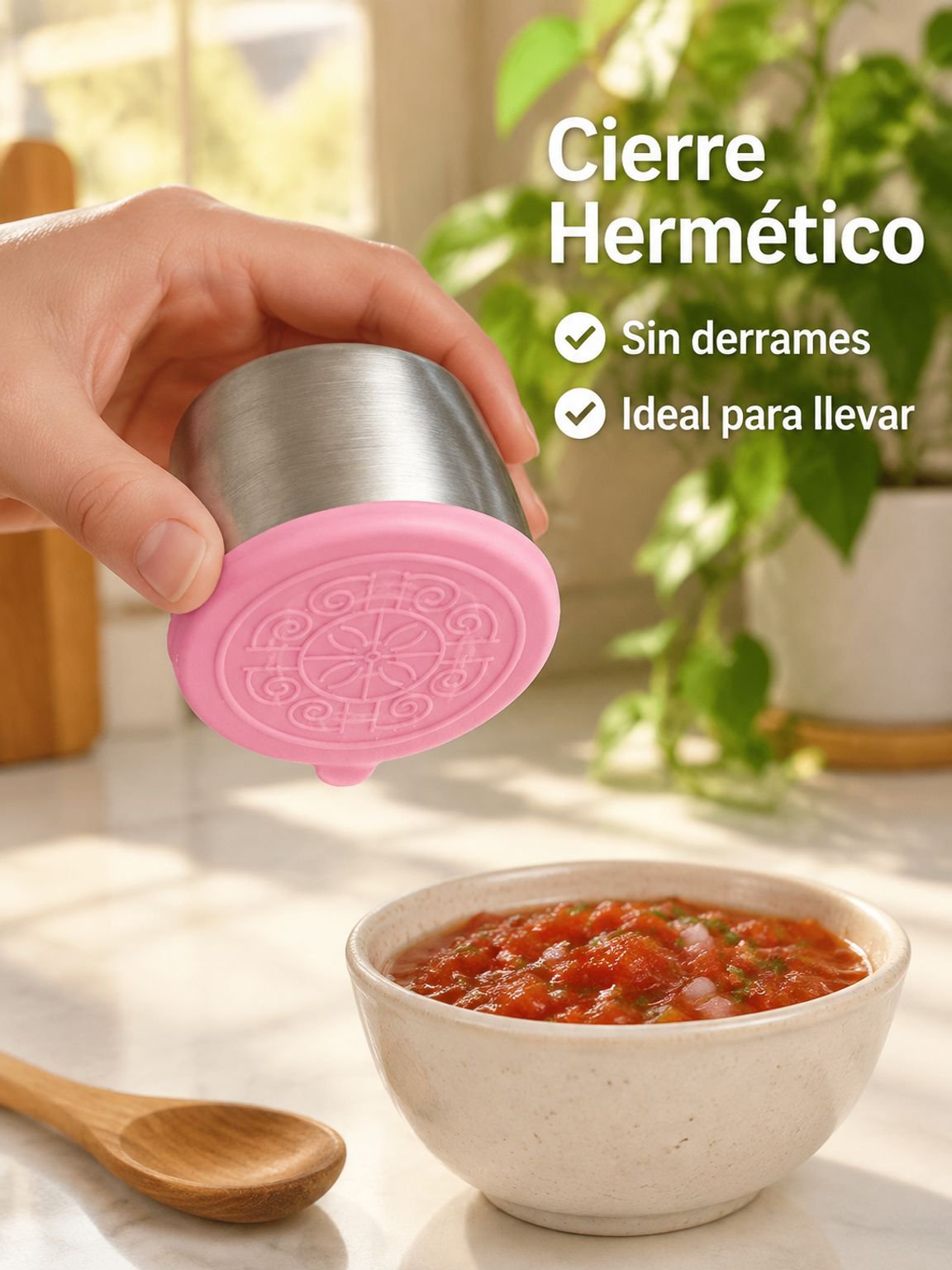 Recipiente para inmersión a prueba de fugas