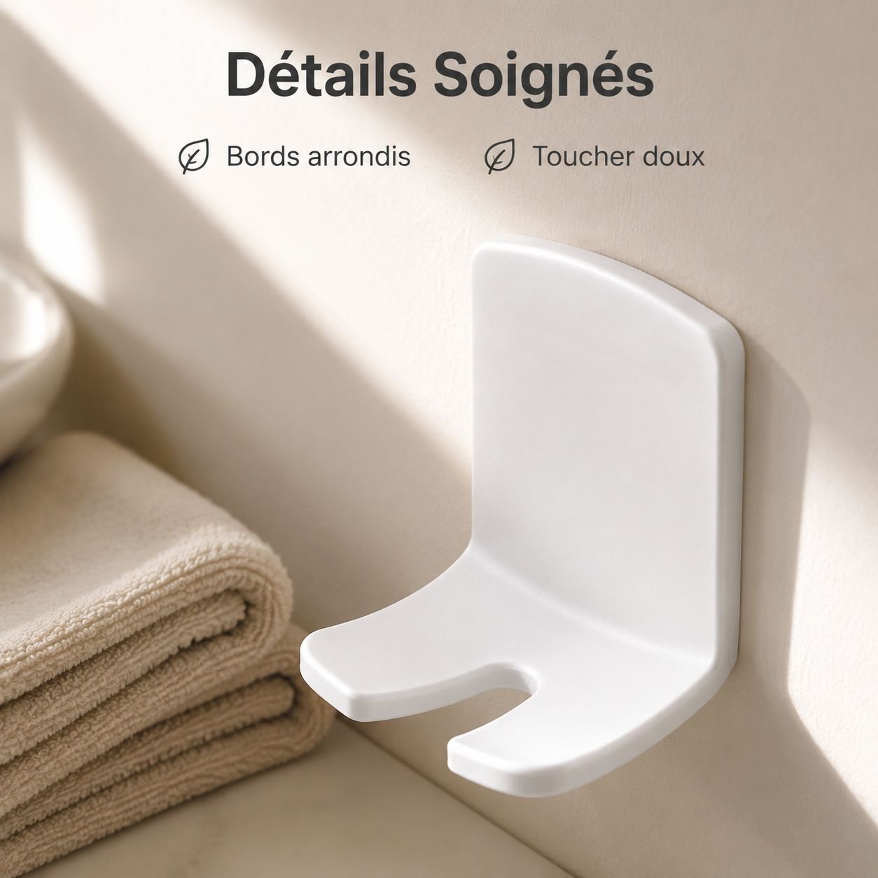 Porte-brosse à dents minimaliste sans perçage