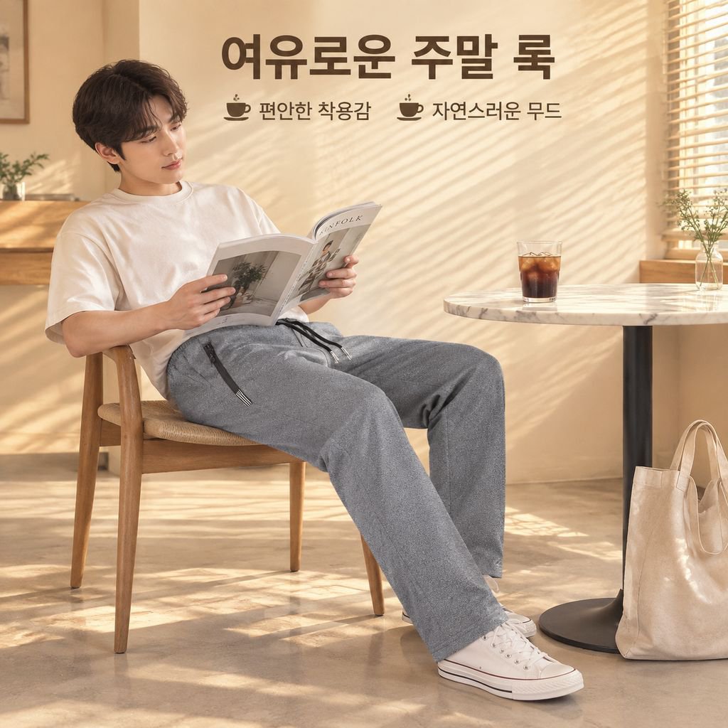 남성용 신상 가을/겨울 스트레이트 핏 팬츠