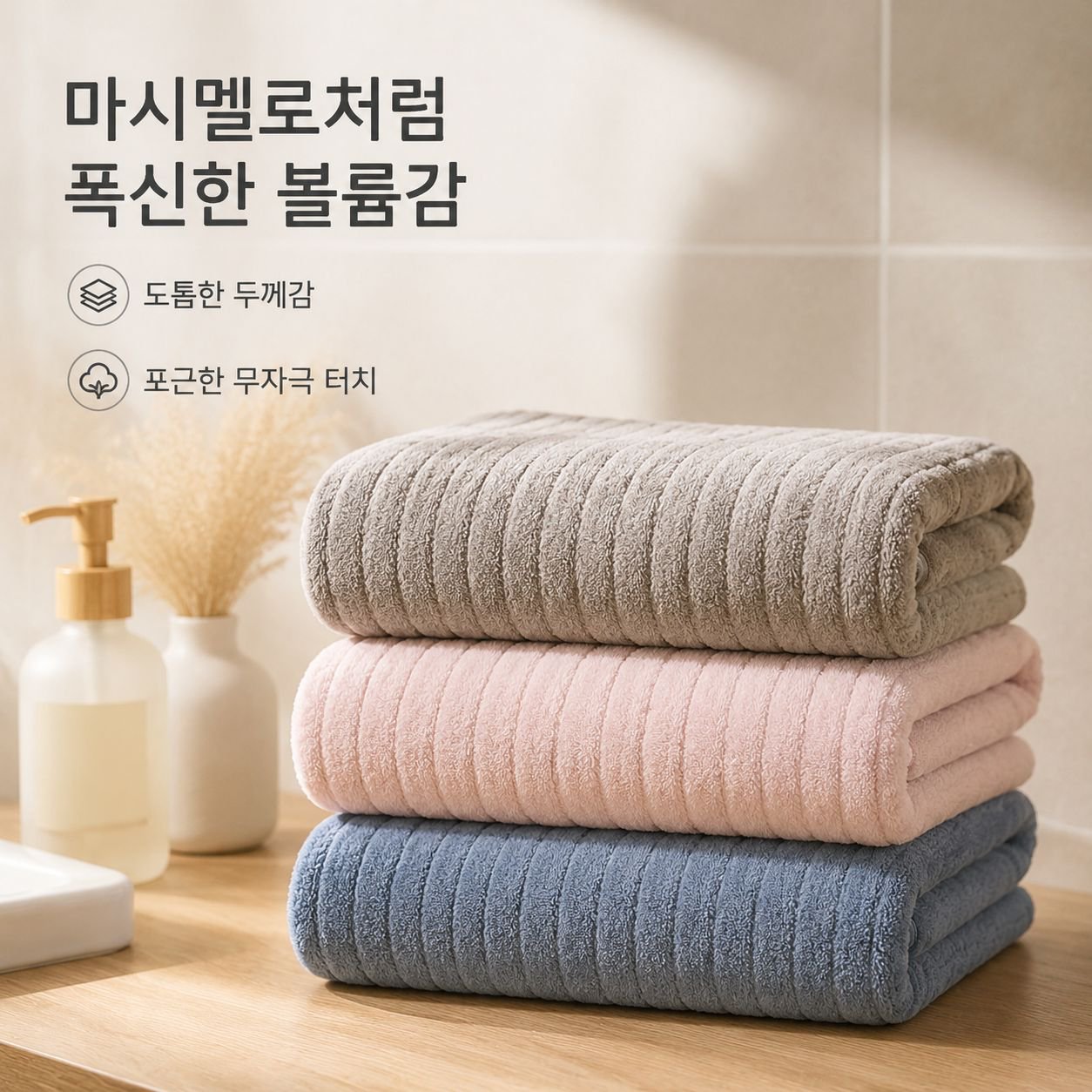 두꺼운 극세사 여성용 빠른 건조 무탈모 목욕타월