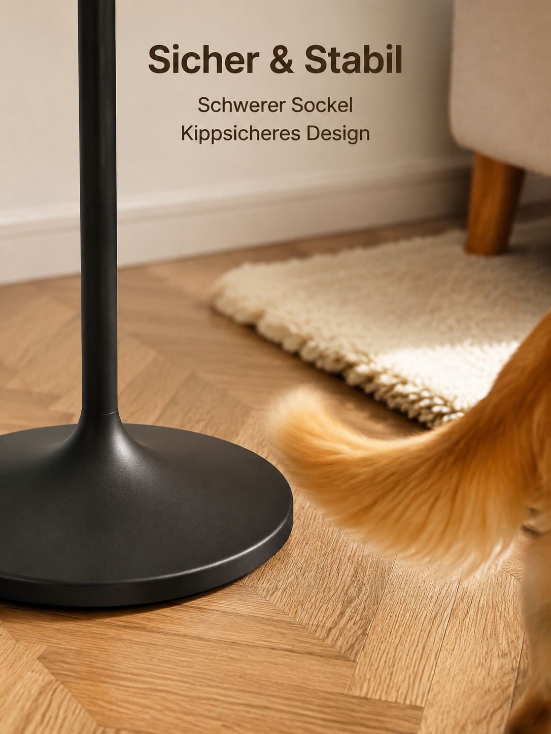 Multifunktionale amerikanische Retro-Stehlampe mit Beistelltisch für Wohnzimmer und Schlafzimmer