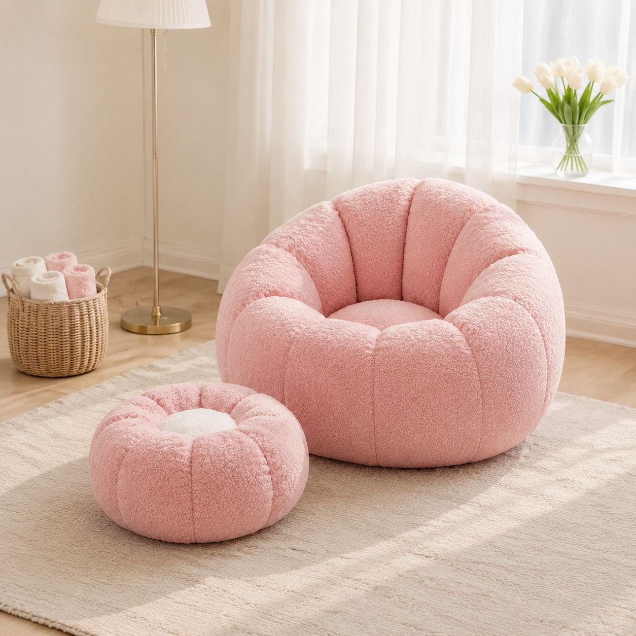Compact and comfortable lazy sofa for small spaces