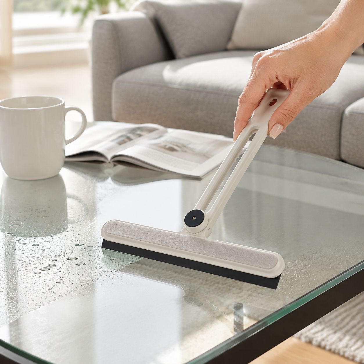 Magnetic glass cleaner for home and office windows