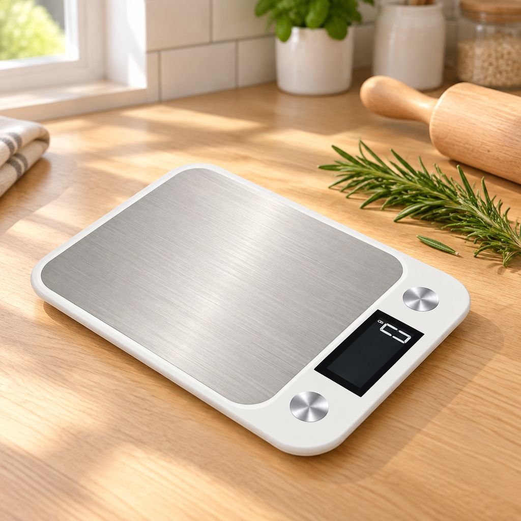 Professionell gestaltete Küchenwaage, maximale Tragfähigkeit 5 kg, Edelstahlplattform im Großhandel
