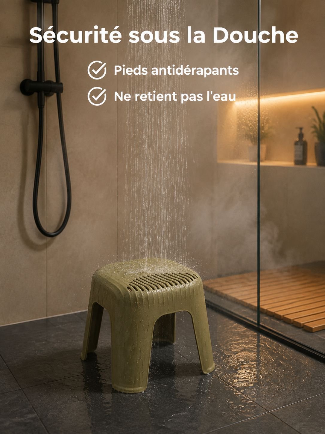 Pieds stables du tabouret en plastique épaissi