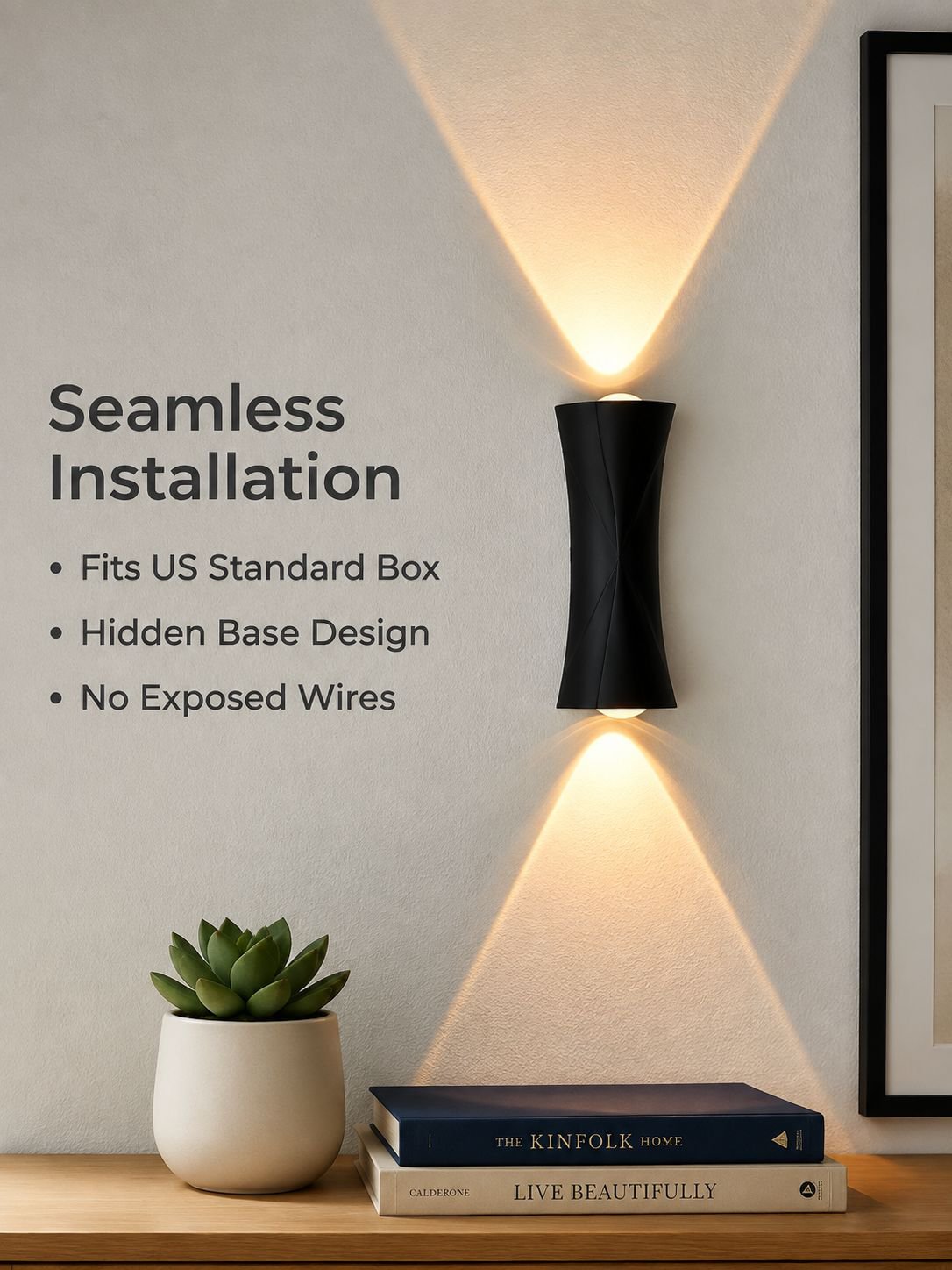 Double Head Black Wall Lamp