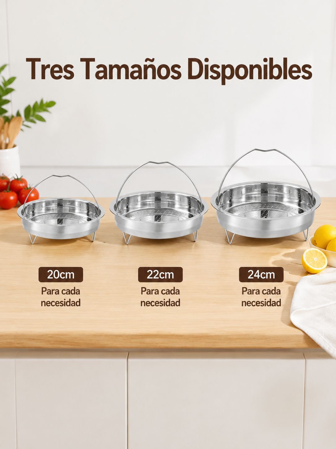 Olla de vapor multifuncional de acero inoxidable 304 reforzado