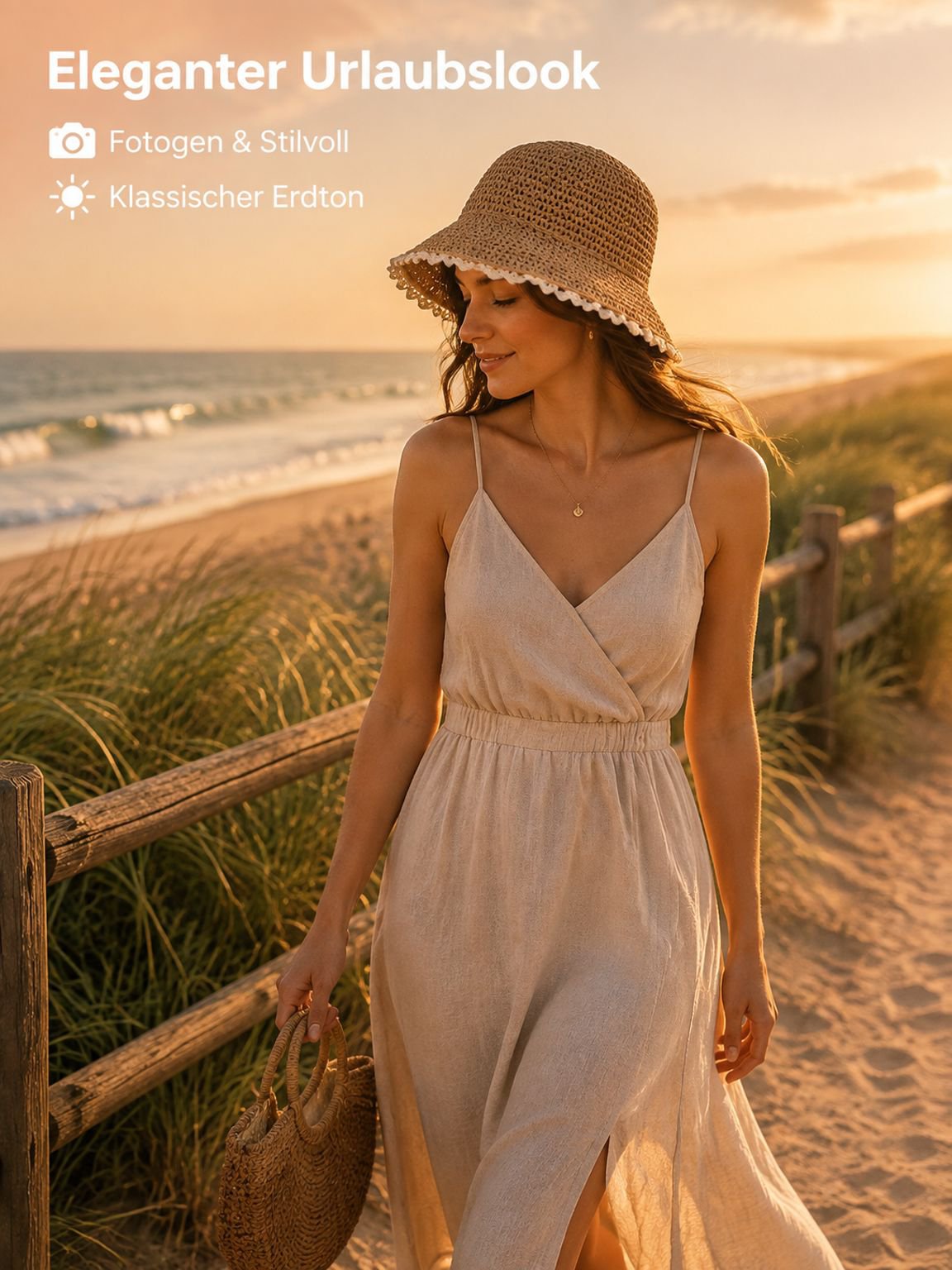 Sommerlicher Strohhut für Damen im koreanischen Stil