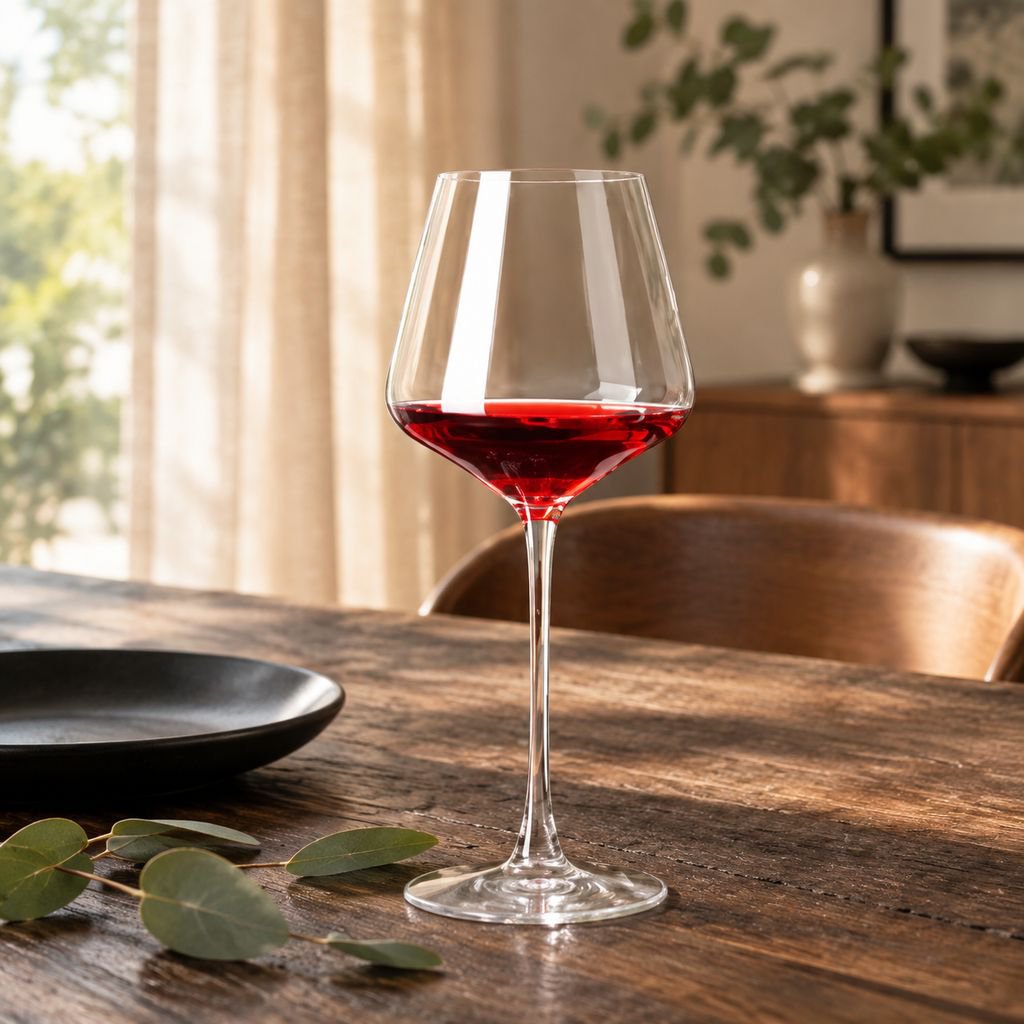 Burgundy Red Wine Glass Large Bowl Goblet Decanter Home Glassware