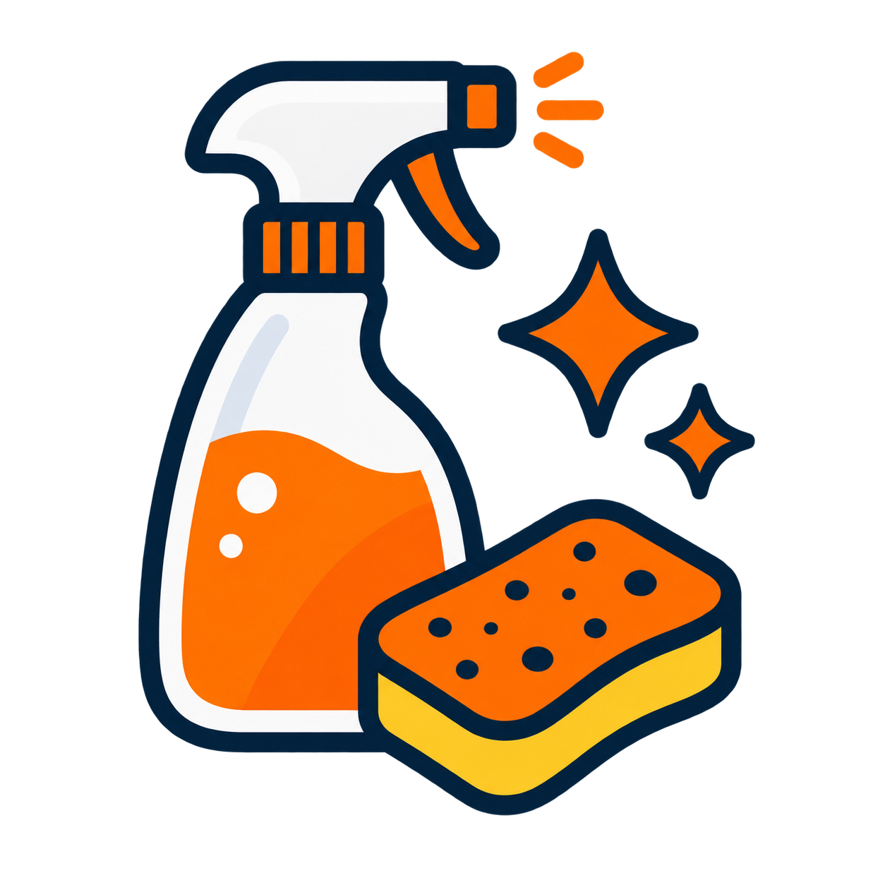 For kitchen oil residue