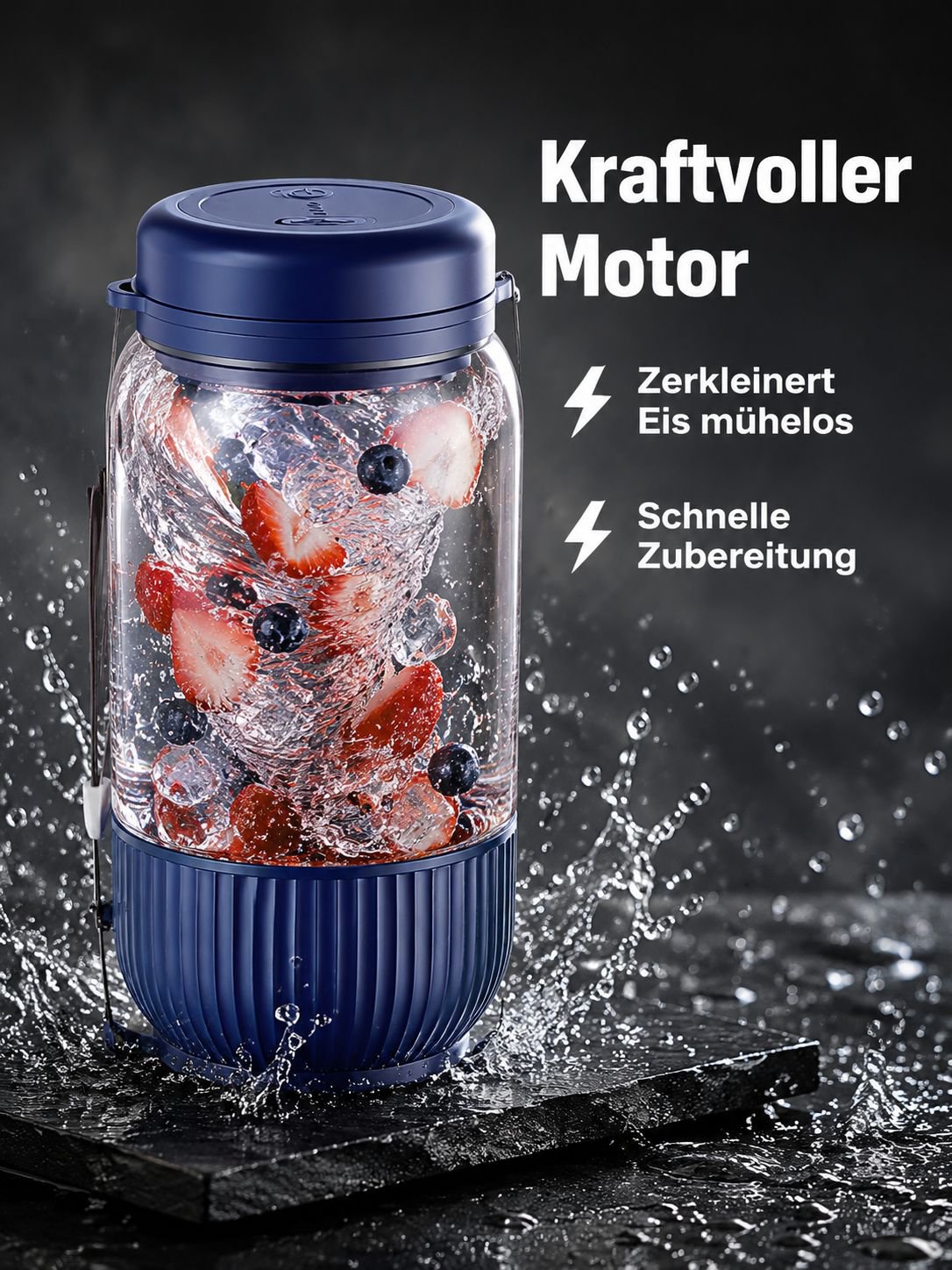 Selbstreinigender tragbarer Multifunktions-Entsafterbecher
