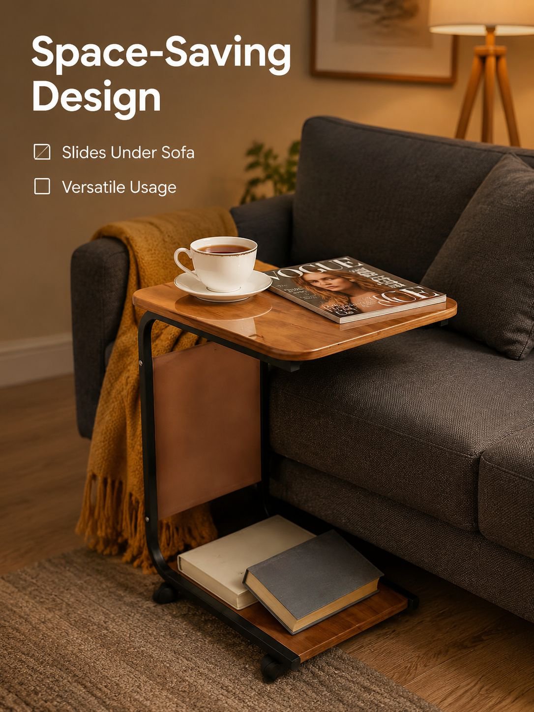 Multifunctional Small Table Sofa Side Coffee Table Corner End Table
