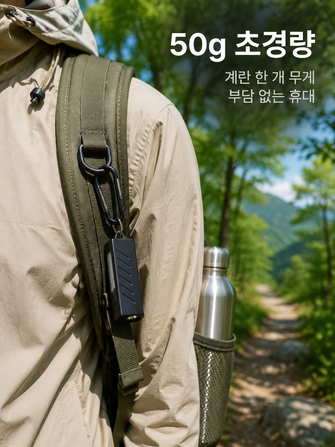 고출력 자석 작업용 손전등