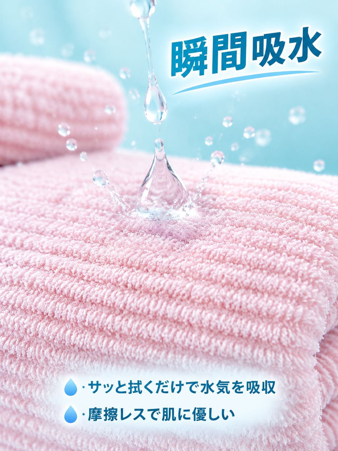 高品質のベルベット吸水性タオル