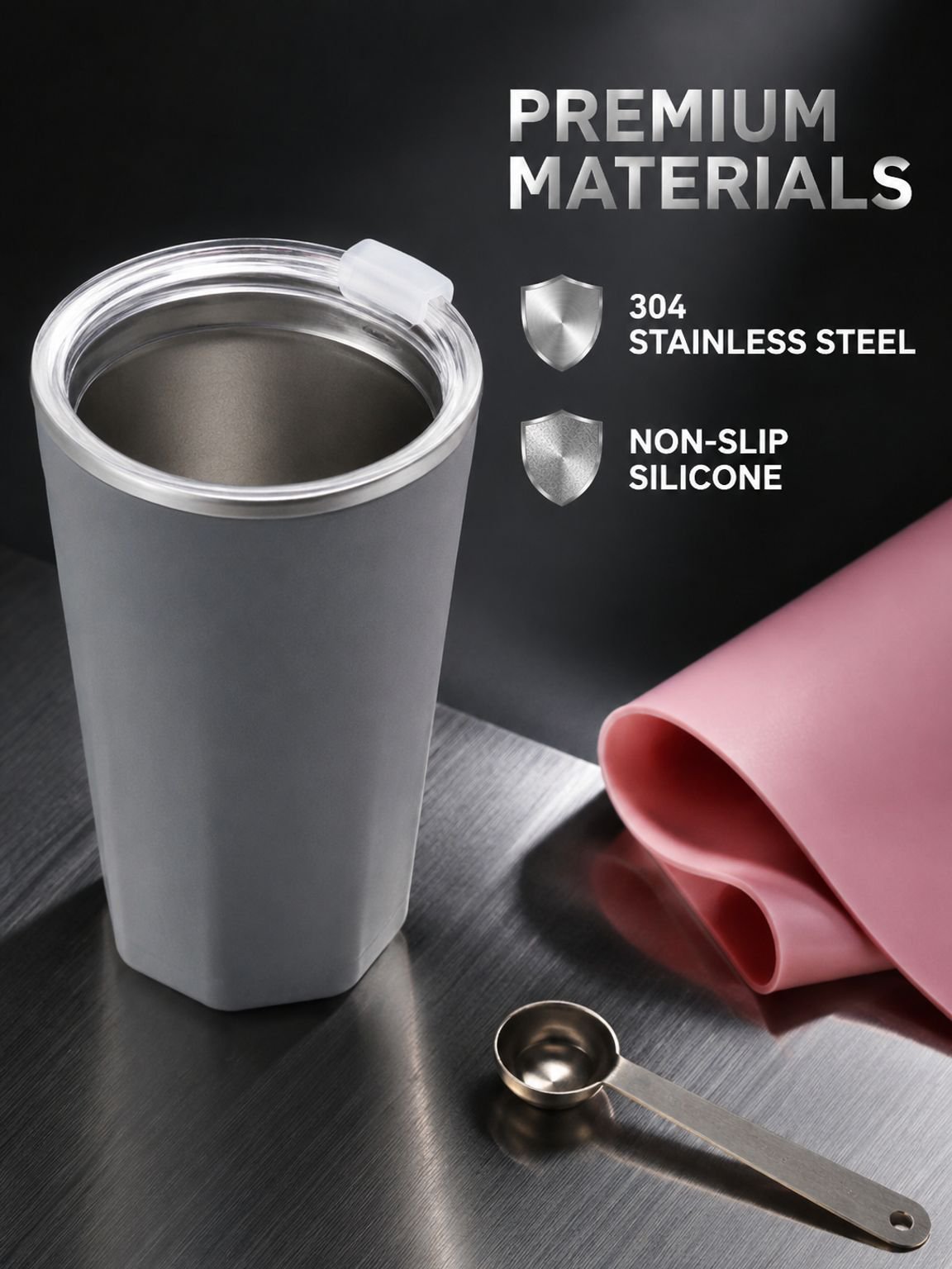 Creative Ice Cup Chilled Water Cup with Double Layer, Large Capacity, Ice Beer Cup, Quick Freezing, 