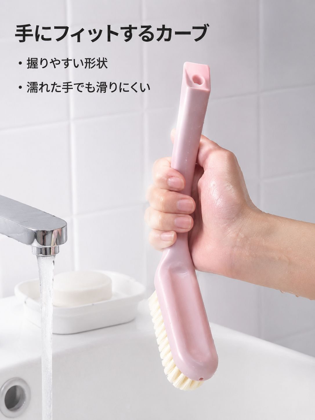 家庭用ソフト毛長柄ブラシ