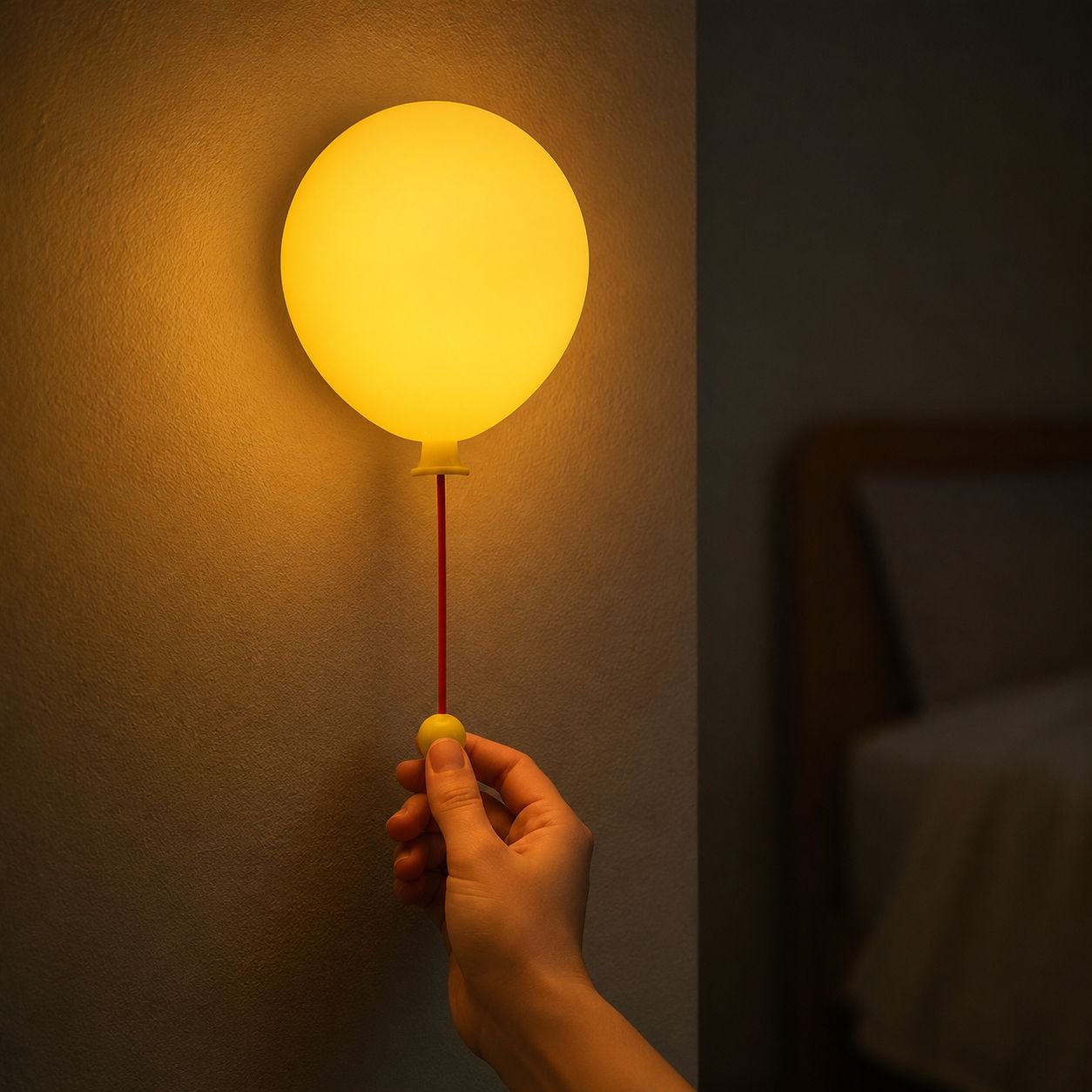 Portable Wall-mountable Silicone Balloon Night Light, Cozy Breastfeeding Lamp