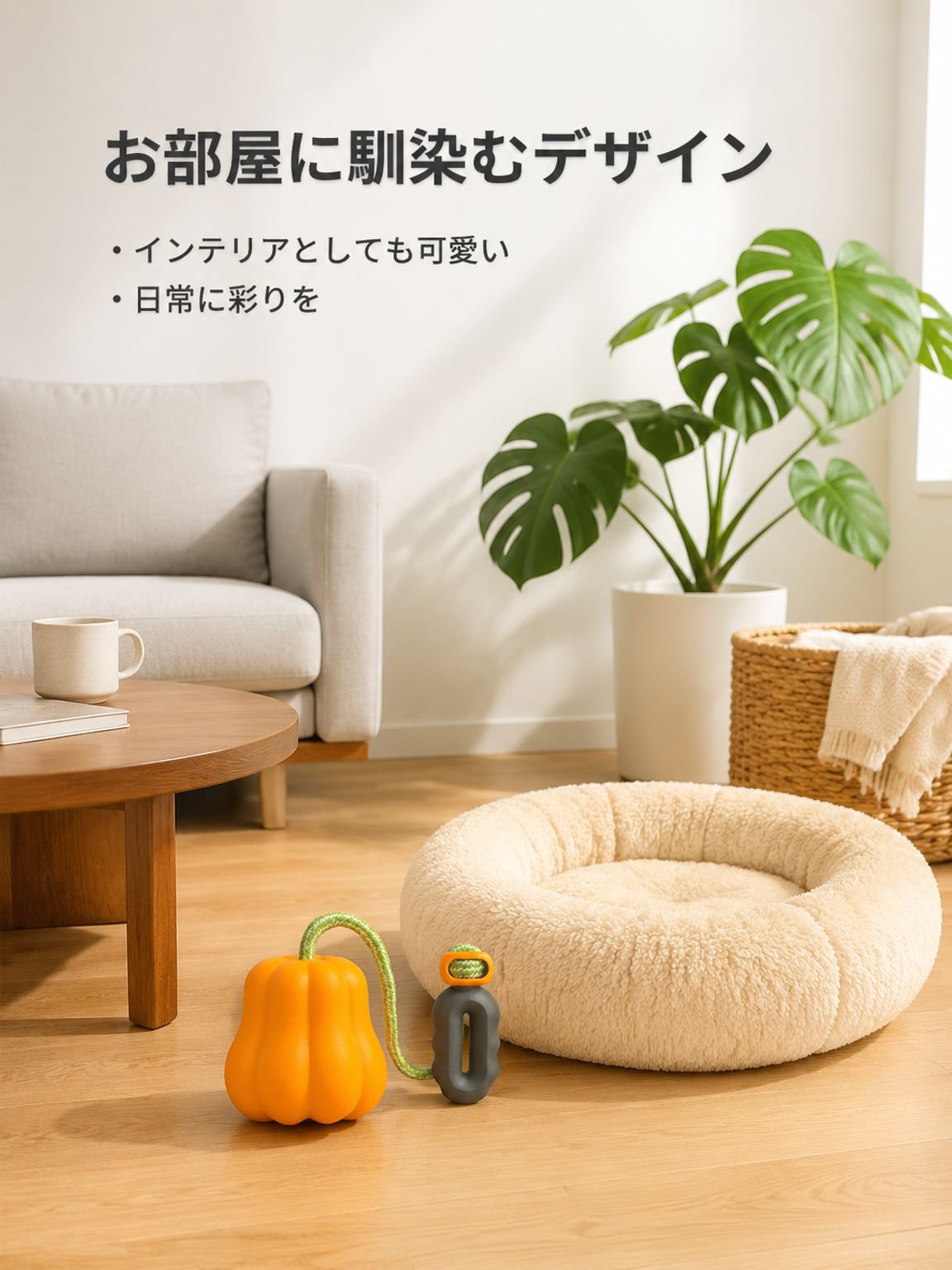 ペット用パンプキン型おもちゃ