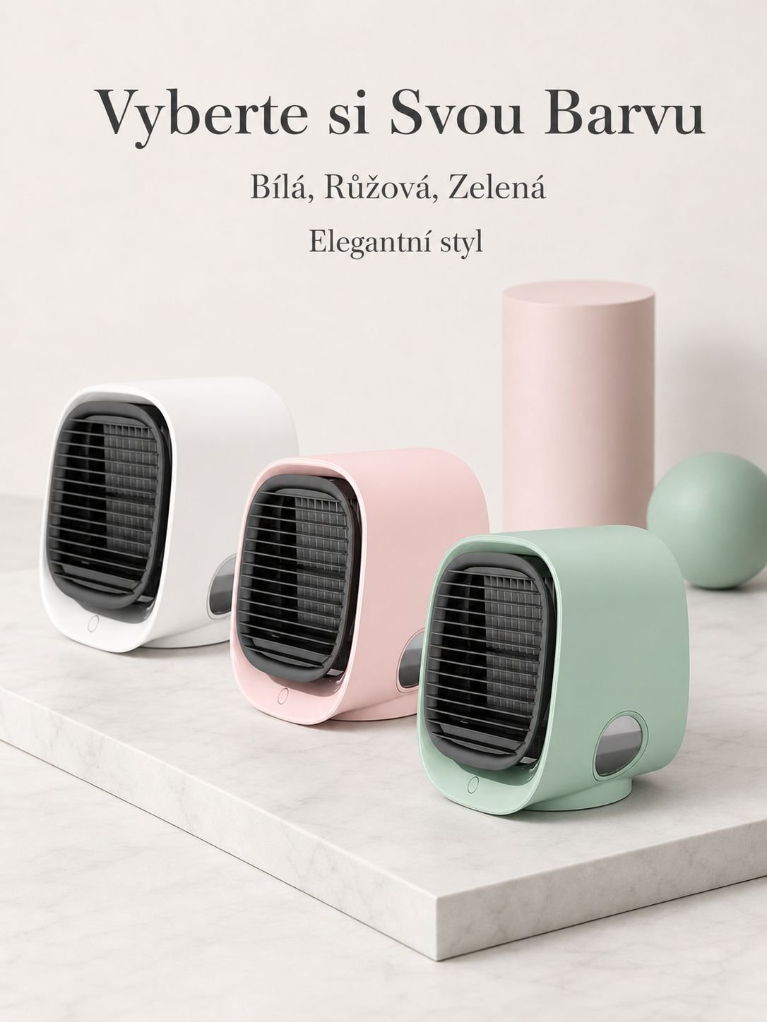 Multifunkční tichý nabíjecí klimatizační ventilátor pro domácnost a kancelář