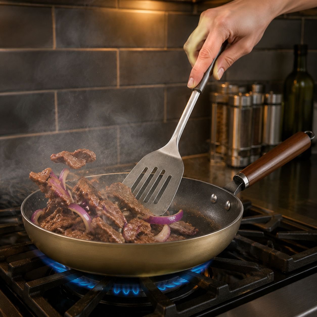Scratch-resistant surface of Royalstar Stir-fry Pan