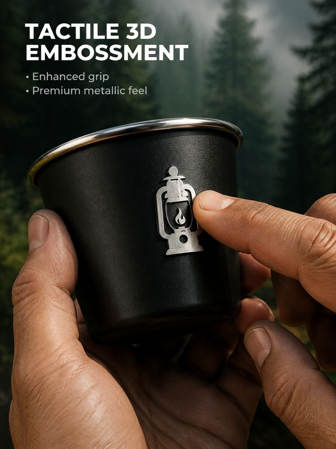 Durable wine and tea cups for outdoor adventures