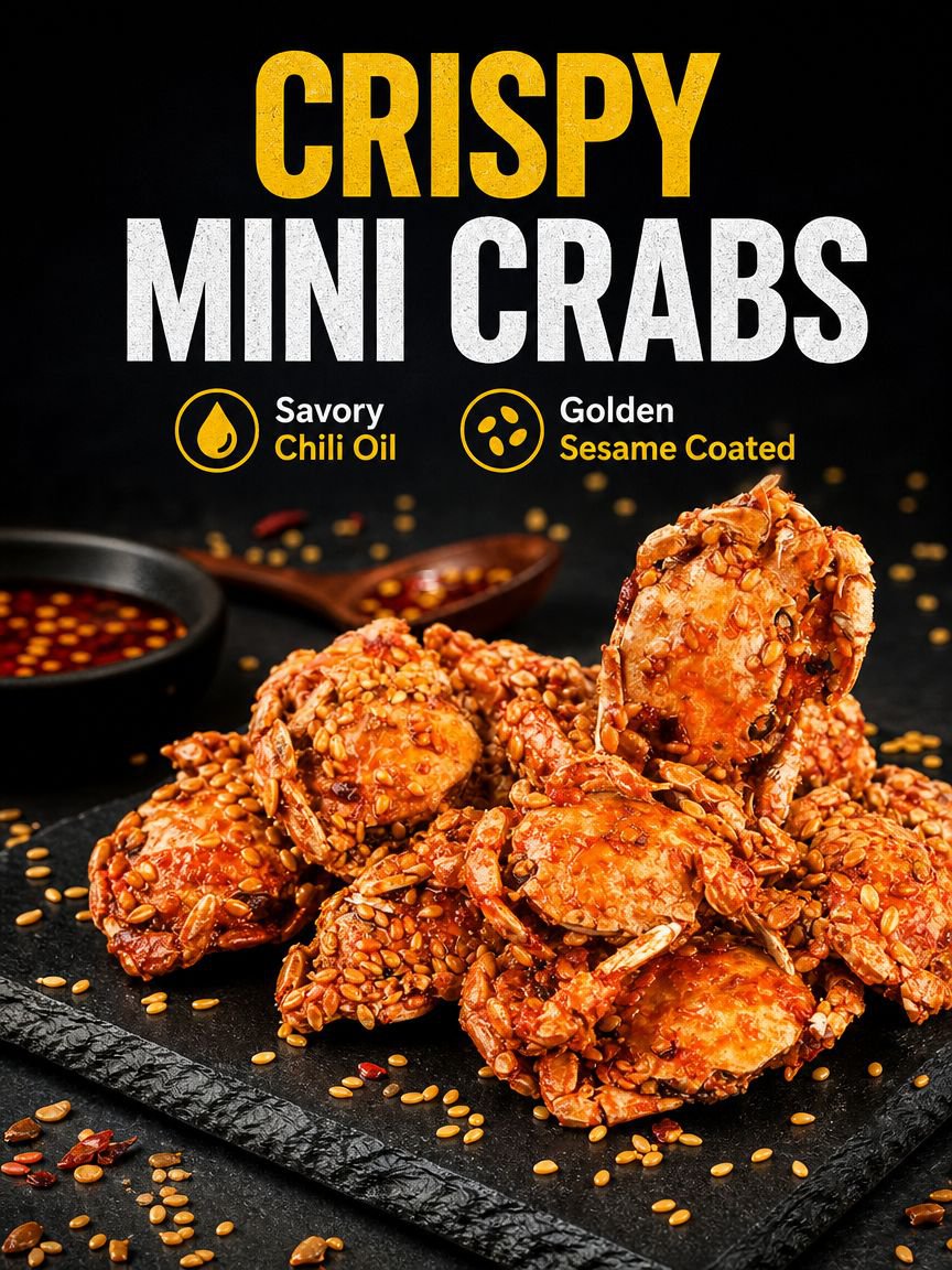 Spicy Crispy Ready-to-Eat Mini Crabs