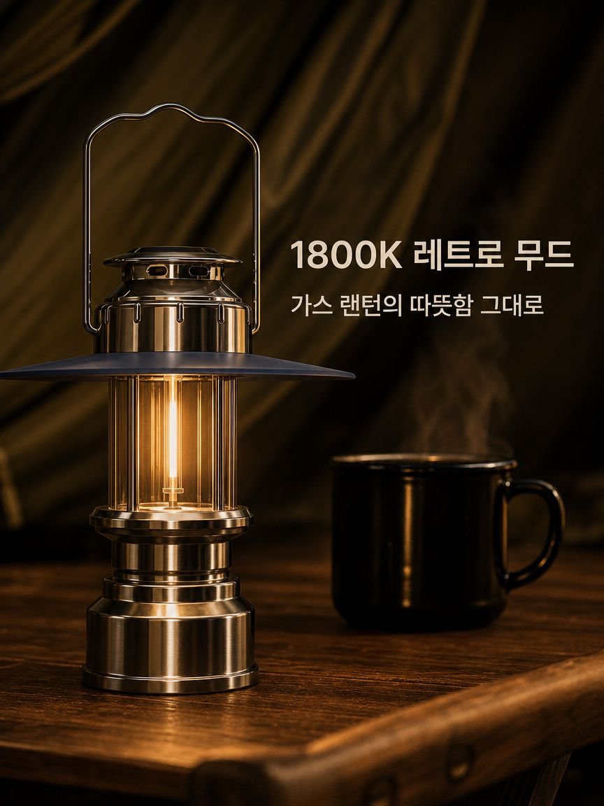 충전식 캠핑 무드 조명 비상등