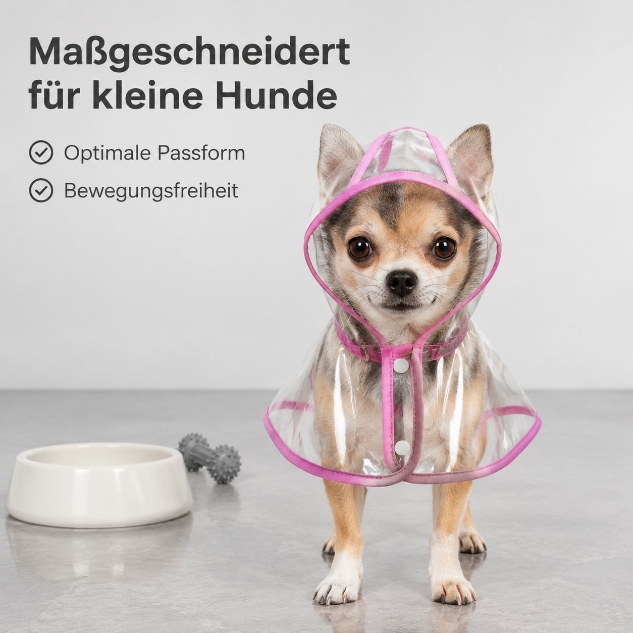 Wasserdichtes Hunderegen-Cape für Toy Dogs, Regencape für Haustiere