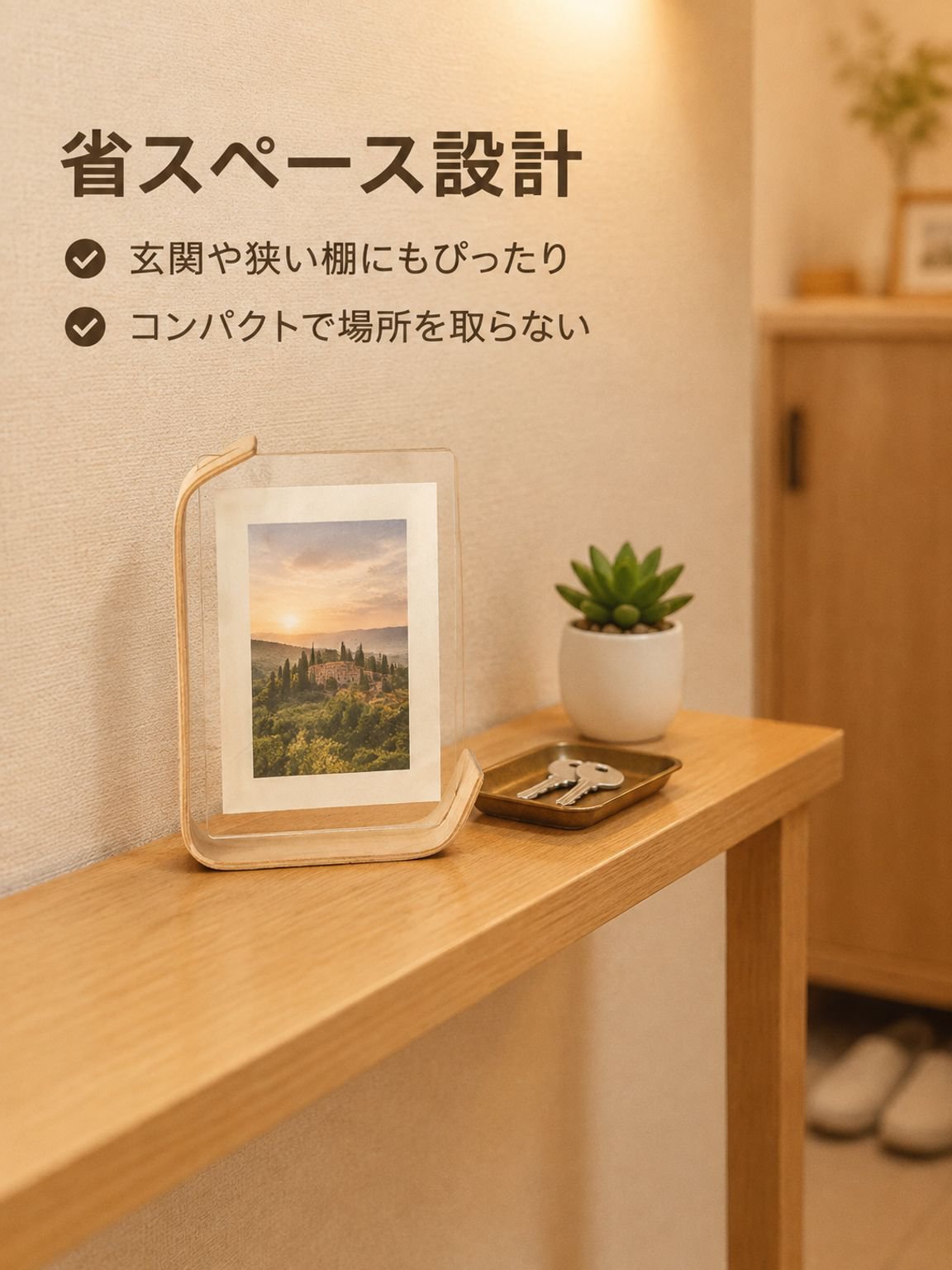 透明な両面アクリル製フォトフレーム