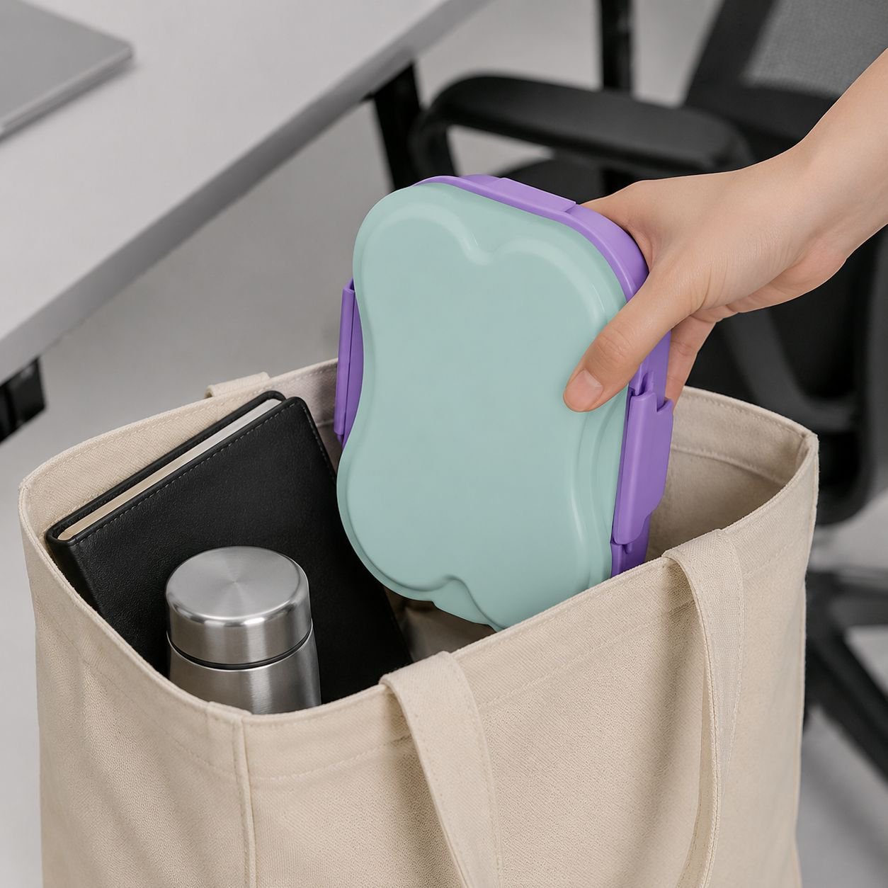 Multi-compartment Sealed Bento Box for Microwave Heating