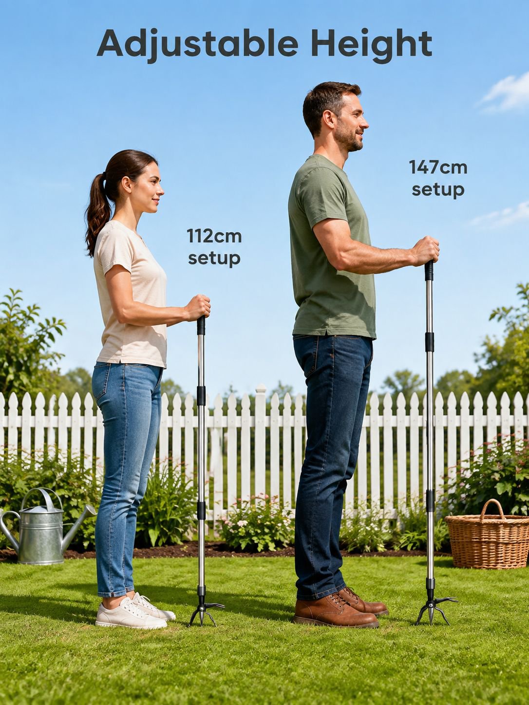 [Recommended by Gardeners] Back-Friendly Standing Manual Weeder
