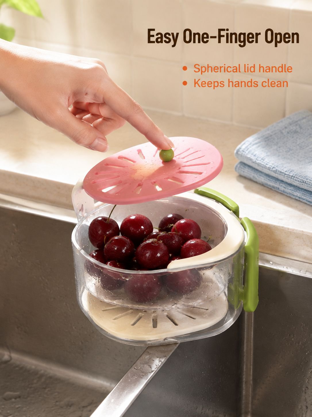 Faucet sink fruit drain basket food grade drain basket