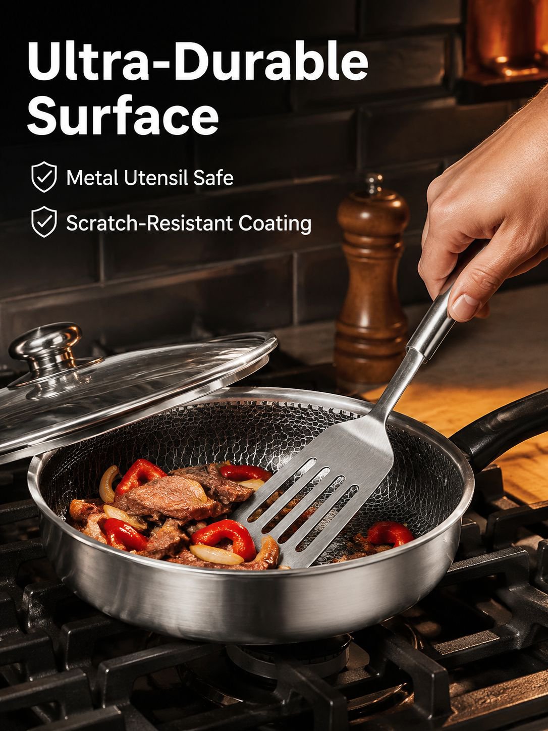 Germany made. Stainless steel frying pan