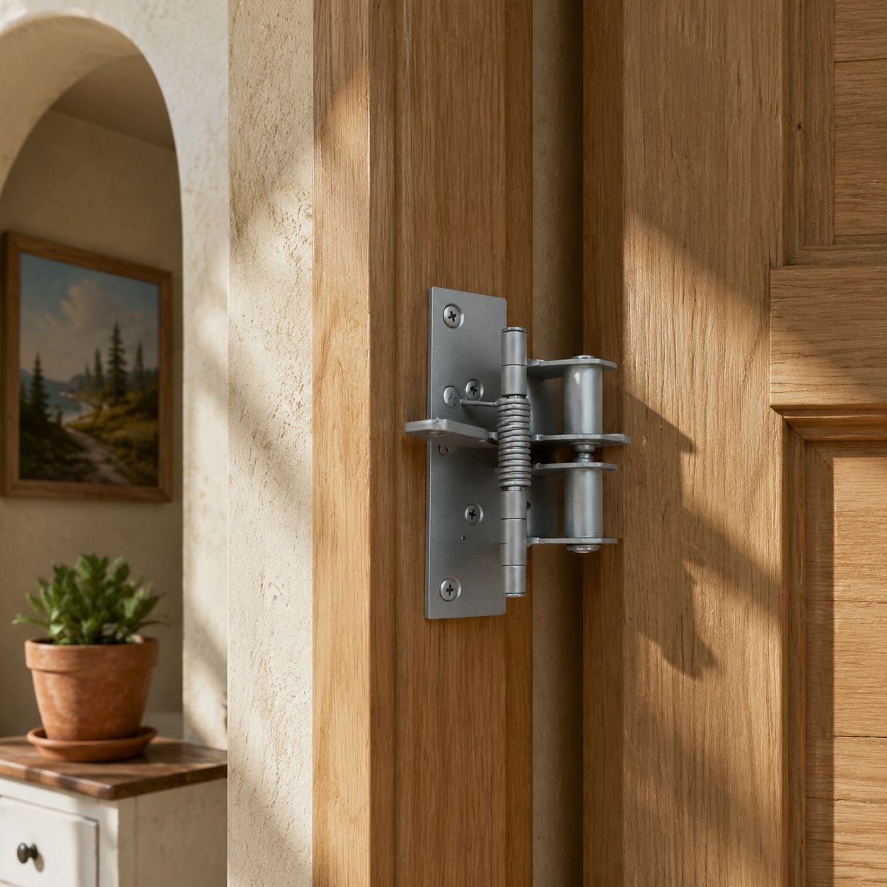 Bisagra de puerta multifuncional