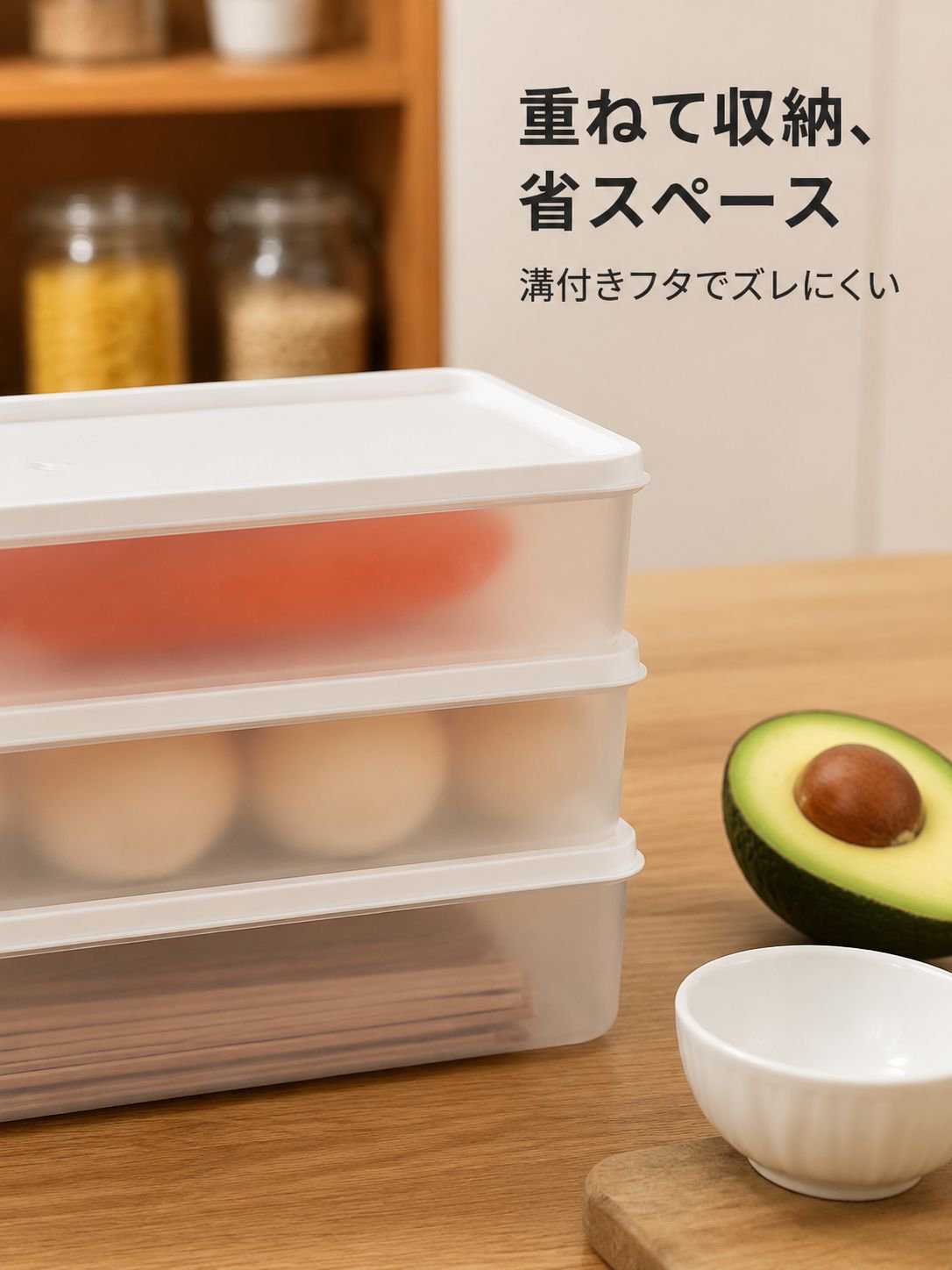 長方形の冷蔵庫用オーガナイザー
